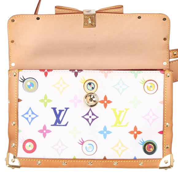 Louis Vuitton x Murakami Eye Miss You Pochette White Monogram Multicolore - Picture 8 of 8